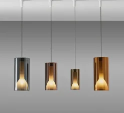 Suspension*Penta Suspension, Lit, Medium, , Ø16cm, H34cm - violet