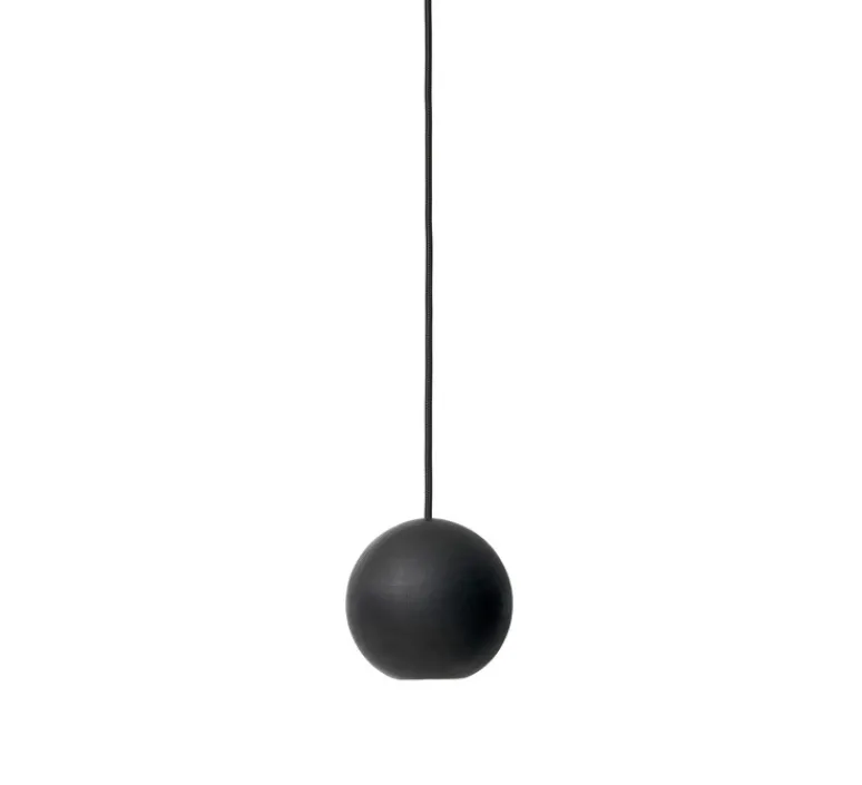 Suspension*Mater Suspension, Liuku Ball, , Ø12cm, H12cm - bois, tilleul, noir