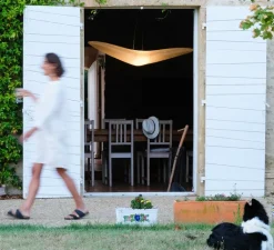 Suspension*Celine Wright Suspension, L'oiseau petit, , L80cm, H17cm - Céline Wright blanc