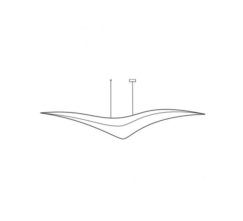 Suspension*Celine Wright Suspension, L'oiseau petit, , L80cm, H17cm - Céline Wright blanc