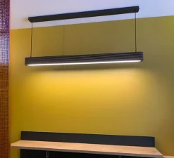 Suspension*Az'Art Suspension, Léonide 800, , LED, 2700K, 1300 lm, L80cm, H9,5cm - marron