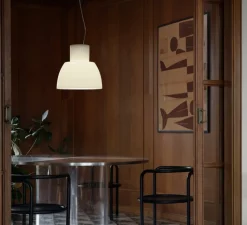 Suspension*Nemo Lighting Suspension, Lorosae, réédition d'Alavaro Siza, , Ø40cm, H39cm - blanc jasmin