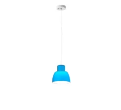 Suspension*Nemo Lighting Suspension, Lorosae, réédition d'Alavaro Siza, , Ø20cm, H19cm - bleu océan