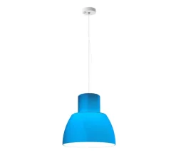 Suspension*Nemo Lighting Suspension, Lorosae, réédition d'Alavaro Siza, , Ø40cm, H39cm - bleu océan