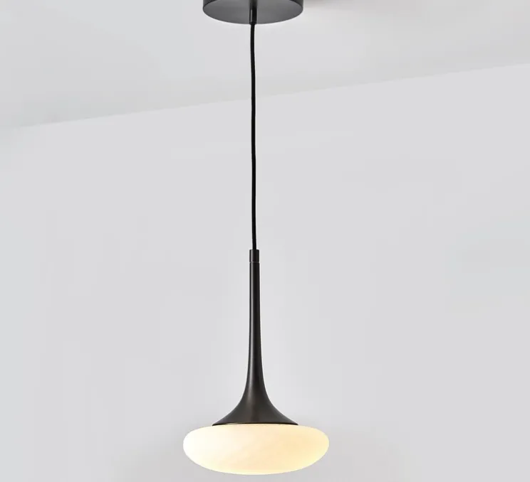 Suspension, Louis XS, graphite satiné, opale et écaille, LED, dim, 2700K, 1500 lm, Ø24cm, H36cm - CVL