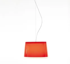 Suspension, L001S, rouge, Ø52cm, H35cm - Pedrali