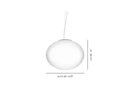 Suspension*Vistosi Suspension, Lucciola SP G, , Ø48cm, H36cm - blanc