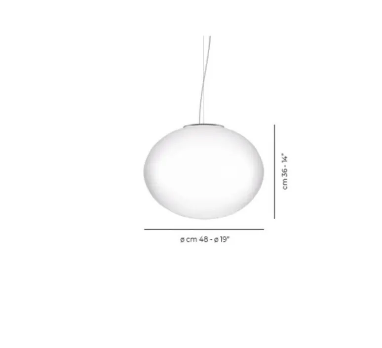 Suspension*Vistosi Suspension, Lucciola SP G, , Ø48cm, H36cm - blanc