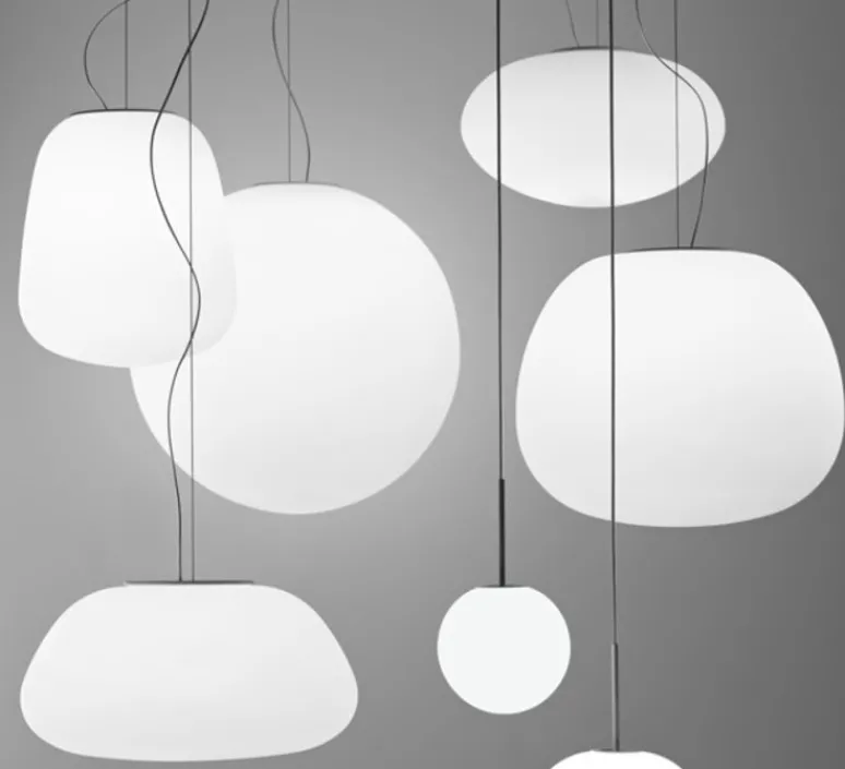 Suspension*Fabbian Suspension, Lumi_Baka, , E27, Ø33cm, H38cm - blanc