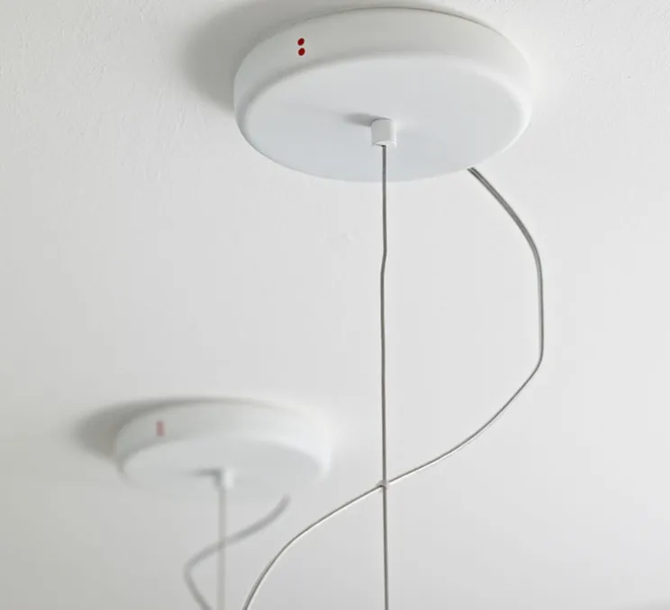 Suspension, Lumi_Poga, blanc, 3000K, Ø42cm, H22cm - FABBIAN