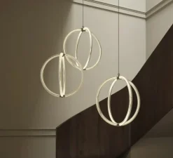 Suspension, Luminora Light 45, Verre transparent, LED, dim, 2810K, 1760 lm, Ø49cm, H52cm - Moooi