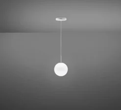 Suspension, Lumi-Sfera, blanc, IP40, Ø14cm, H14cm - Fabbian