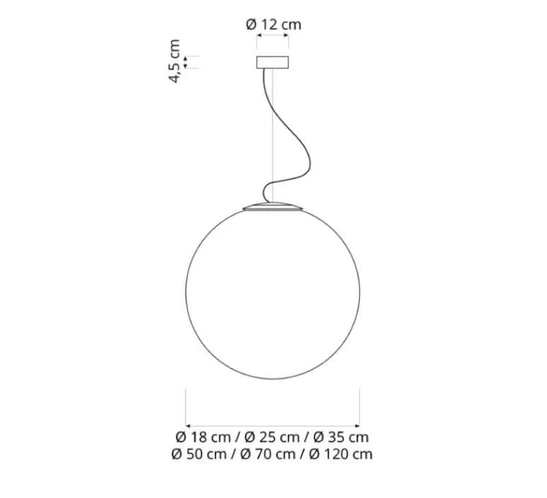 Suspension*In-es.artdesign Suspension, Luna 25, , ø25cm, cm - blanc