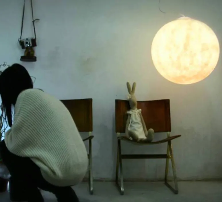 Suspension*In-es.artdesign Suspension, Luna 1, , ø35cm, h35cm - blanc