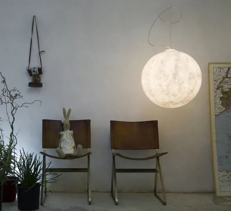 Suspension*In-es.artdesign Suspension, Luna 1, , ø35cm, h35cm - blanc