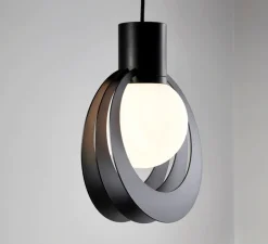 Suspension, Lunar, Medium, noir, L26cm, H35cm - Woud