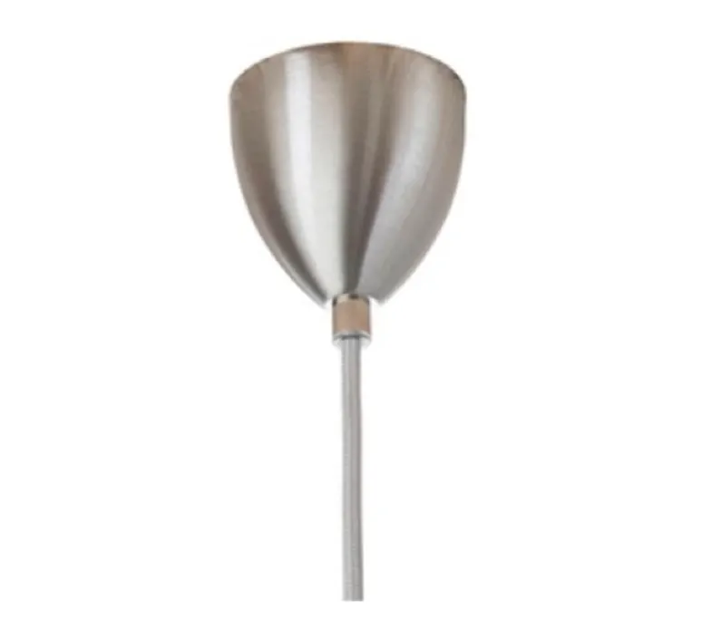 Suspension*Ebb and Flow Suspension, Lute S, gris fumé, platine, Ø14cm, H27cm - transparent