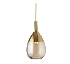 Suspension, Lute S, or fumé, Ø14cm, H27cm - Ebb and Flow