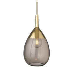 Suspension*Ebb and Flow Suspension, Lute XL, , Ø31cm, H70cm - Marron chataîgne