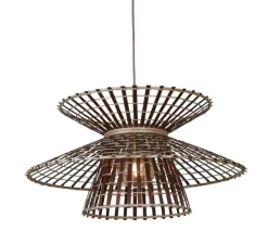 Suspension, Machu Picchu, naturel et marron, Ø57cm, H27cm - Good&Mojo