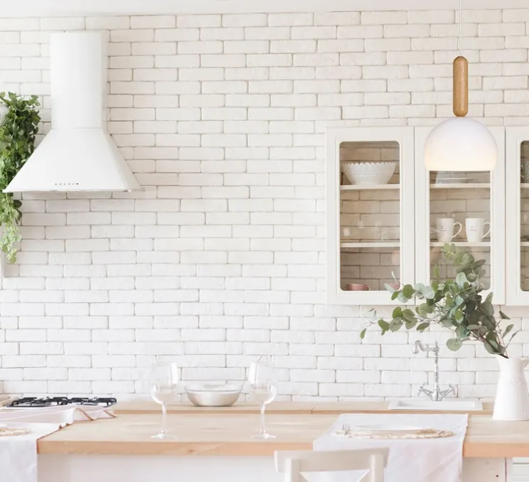 Suspension, Mad CS, chêne et blanc, Ø24cm, H40cm - Luxcambra