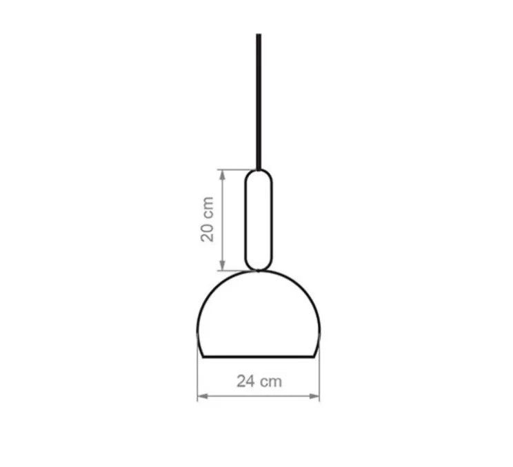 Suspension, Mad CS, chêne et blanc, Ø24cm, H40cm - Luxcambra