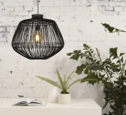 Suspension*Good&Mojo Suspension, Madagascar, , Ø50cm, H50cm - rotin noir