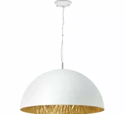 Suspension*Faro Suspension, Magma 3L, , Ø70cm, H32,5cm - blanc, or