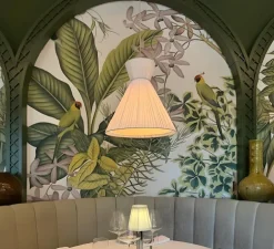 Suspension, Mandarina, Ruban blanc, Ø43cm, H48cm - Carpyen