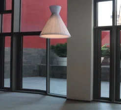 Suspension, Mandarina, Ruban blanc, Ø43cm, H48cm - Carpyen