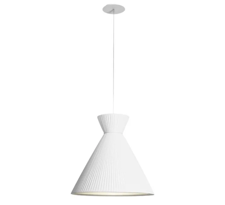 Suspension, Mandarina, Ruban blanc, Ø43cm, H48cm - Carpyen