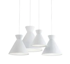 Suspension, Mandarina, Ruban blanc, Ø43cm, H48cm - Carpyen