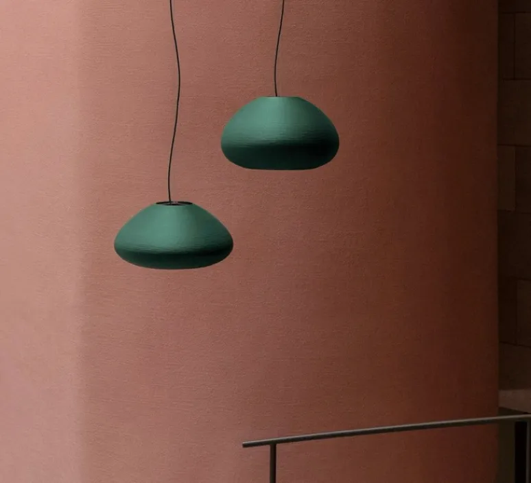 Suspension*Faro Suspension, Mar H260, , Ø46,1cm, H26cm - vert émeraude