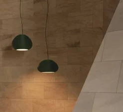 Suspension, Mar H290, vert émeraude, Ø45,1cm, H29cm - Faro