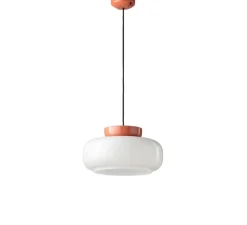 Suspension*Ferroluce Suspension, Maracana C2743, , Ø37cm, H20cm - blanc, orange