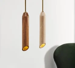 Suspension, Marble Art, Dorée, Ø5cm, H55cm - Design by us