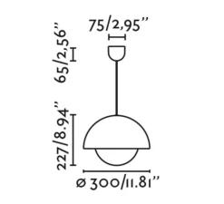 Suspension*Faro Suspension, Marisol, , LED, 2700K, 887 lm, Ø30cm, H22,7cm - blanc