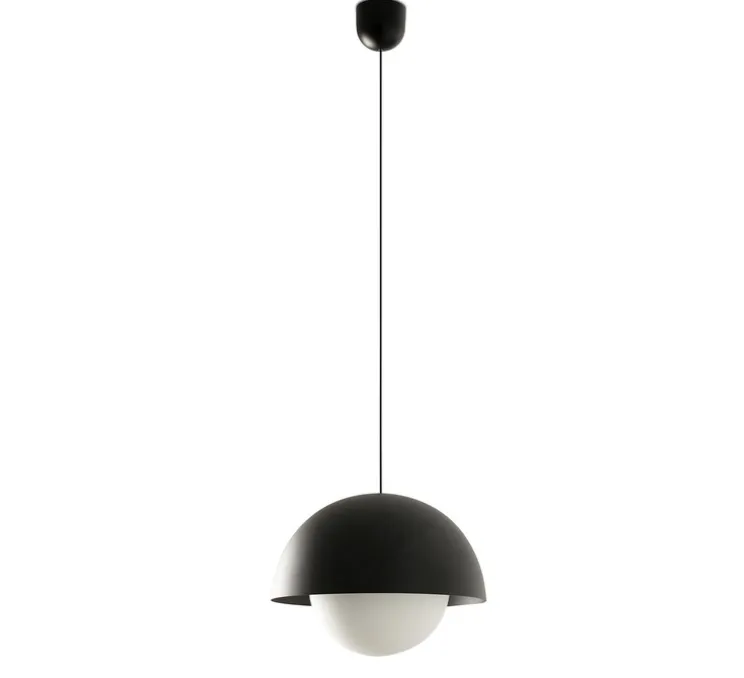 Suspension, Marisol, noir, LED, 2700K, 887 lm, Ø30cm, H22,7cm - Faro