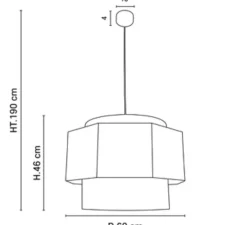 Suspension, Marrakech XL, Curry, Ø60cm, H46cm - Market Set