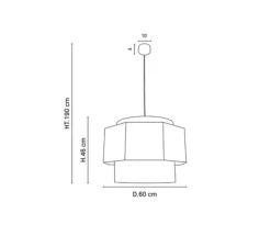 Suspension, Marrakech XL, terracotta, Ø60cm, H46cm - Market Set