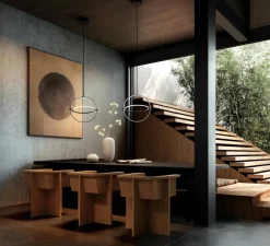 Suspension*101 Copenhagen Suspension, Maru Big, , LED, dim, 2400K, lm, L41cm, H51cm - noir brûlé