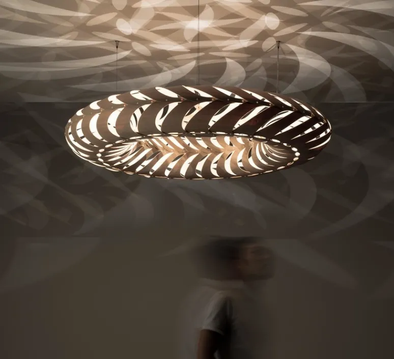 Suspension*David Trubridge Suspension, Maru, large, version en kit, , Ø140cm, H25cm - bambou naturel