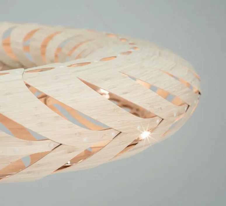 Suspension*David Trubridge Suspension, Maru, large, version en kit, , Ø140cm, H25cm - bambou naturel