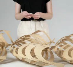 Suspension*David Trubridge Suspension, Maru, large, version en kit, , Ø140cm, H25cm - bambou naturel