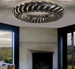 Suspension*David Trubridge Suspension, Maru, large, version en kit, , Ø140cm, H25cm - bambou naturel / noir