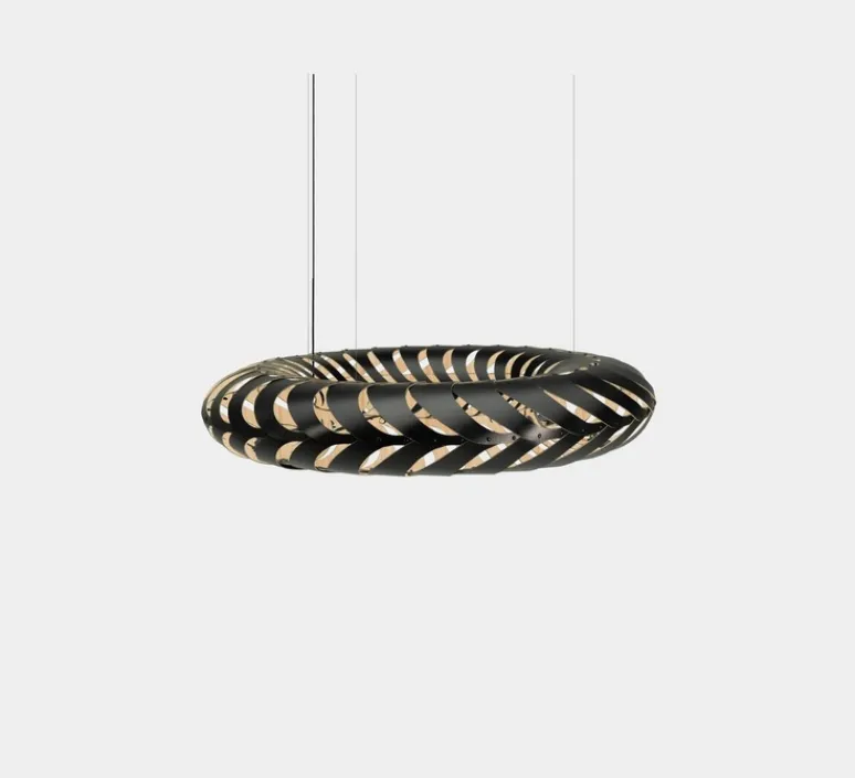 Suspension*David Trubridge Suspension, Maru, large, version en kit, , Ø140cm, H25cm - bambou naturel / noir