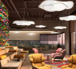 Suspension, Mediterrània S/105/02, blanc, LED, 2700K, 2064lm, Ø105cm, H15,7cm - Bover