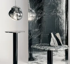 Suspension, Melt, chrome argent, Ø50cm, H50cm - Tom Dixon