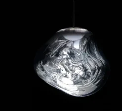 Suspension, Melt, chrome argent, LED, dim, 3000k, 800 lm, Ø50cm, H50cm - Tom Dixon