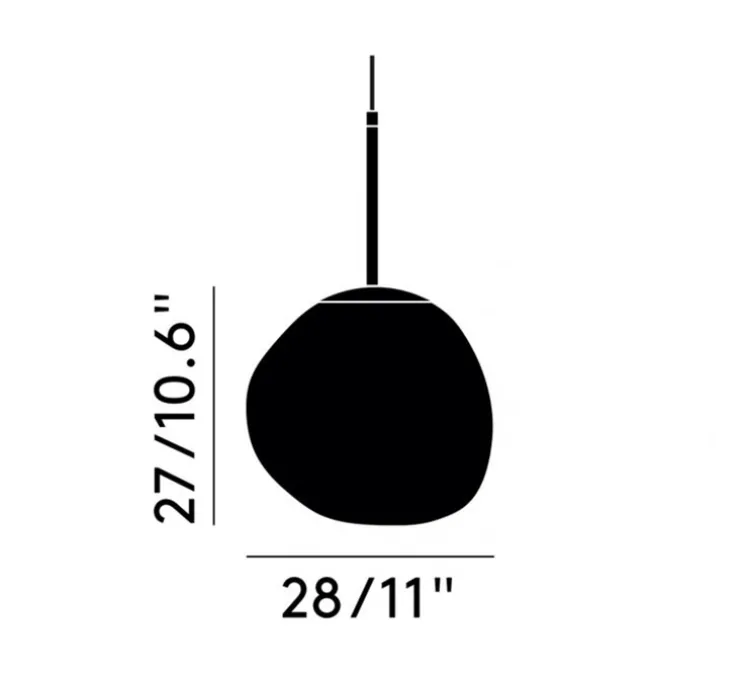 Suspension, Melt Mini, or, LED, 3000K, 800lm, Ø28cm, H27cm - Tom Dixon